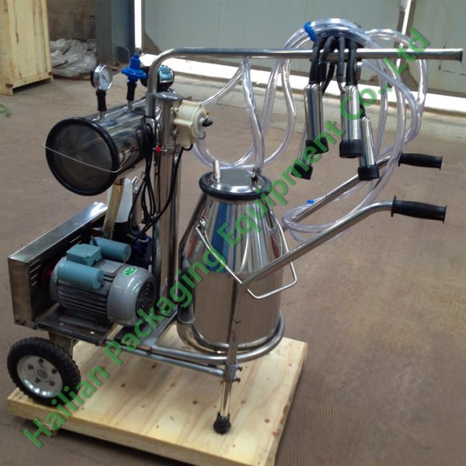 Hand Operated Mobile Milking Machine Household Cows Milking