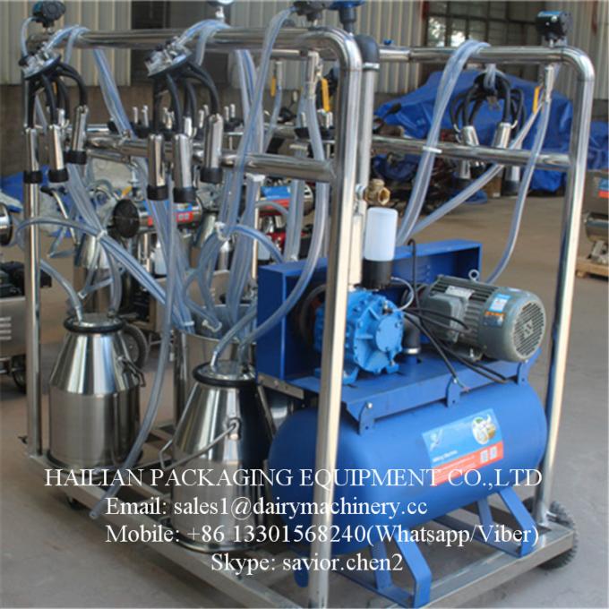Stainless Steel 4 Buckets Goat Milking Machine With High Speed