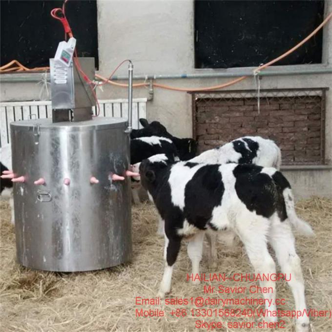 Automatic Mixing Milk Feeding Machine For Calf 10 Red Nipples
