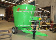 12 Cubic Meter Mobile TMR Feed Mixer Machine For Mixing Hay / Grass / Green