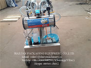 Dairy Cow Mobile Milking Machine With Plastic Buckets ,  1100W 50kpa