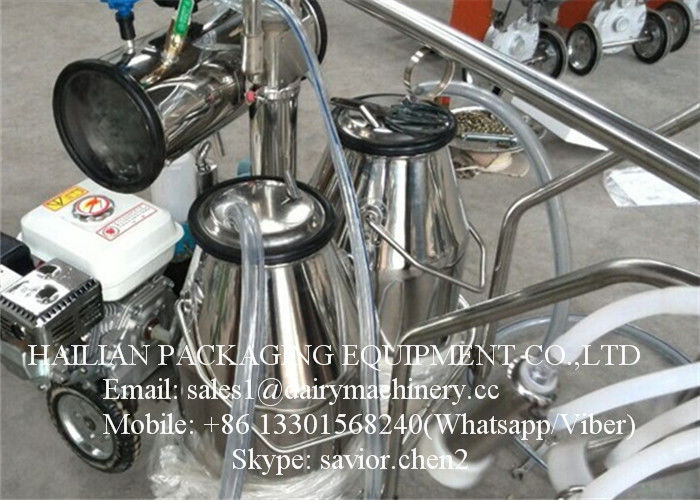 Cow Milking Machine With Gasoline Engine and Electric Motor For Dairy Farm
