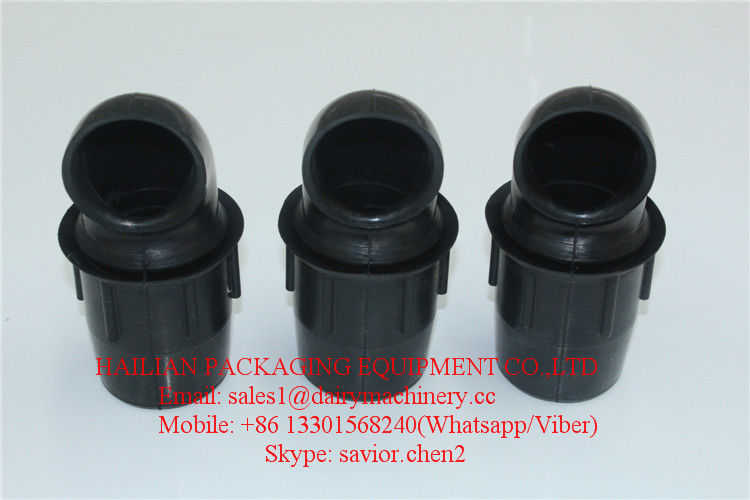 Tube Connector For Milk Receiver , Rubber Tube Joints Milking Machine Spares