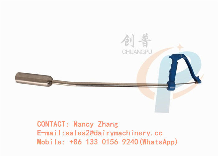 Dairy cow balling gun for magnet , stainless steel bolus gun with pressing handle