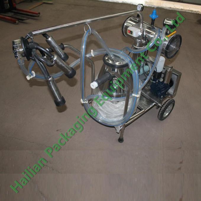 Portable Mobile Milking Machine Farm Trolley , bucket milking machine