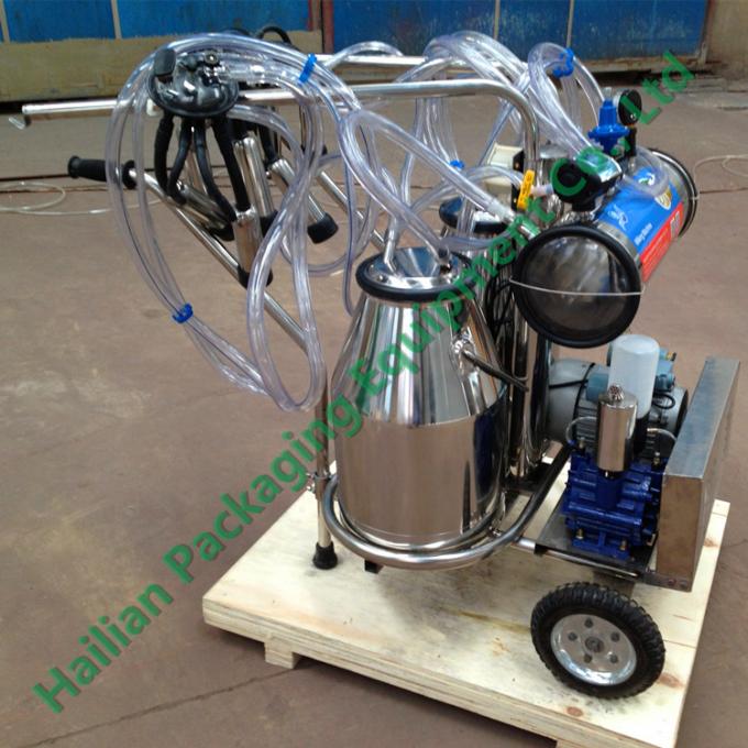 Vacuum Pump Portable Cow Milk Sucking Machine Trolley Type with CE