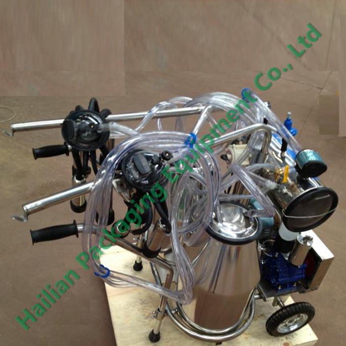 Stainless Steel Cow Milk Sucking Machine 25Litre Double Milk Cans