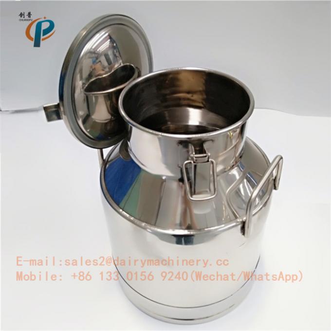 20L 5.25 Gallon stainless steel milk can, lockable milk container for