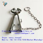 Carbon steel nose tongs for cattle, calf nose clamp , nose grips for cow holding , with chain