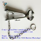 Carbon steel nose tongs for cattle, calf nose clamp , nose grips for cow holding , with chain