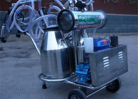 Diesel Engine Double Bucket Cow Milking Machine With Electric Motor / Pulsator