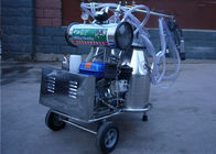Diesel Engine Double Bucket Cow Milking Machine With Electric Motor / Pulsator