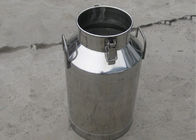 Durable Handle Transportable Stainless Steel Milk Can With Lockable Cover / Lid