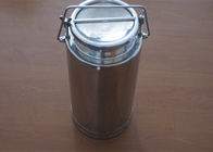 Food Grade Metal Stainless Steel Milk Can For Storing / Transporting Milk
