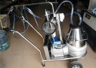 Dairy Stainless Steel Mobile Milking Machine With Electric Motor , 25L