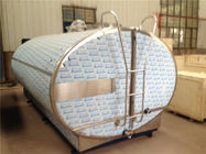 5000L Horizontal Milk Storage Tank 10KW With Cooling System