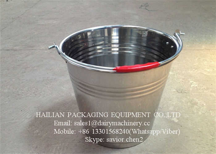 Stainless Steel Milk Bucket For Liquid Transporting , Steel Milk Pail