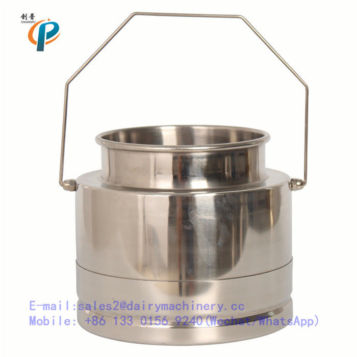 5 Litre stainless steel milk bucket for cow milking machine, milking machine bucket