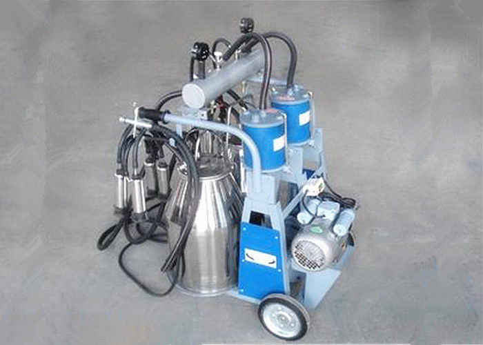 Piston - Type Double Bucket Mobile Milking Machine With 1440 Rpm / Min