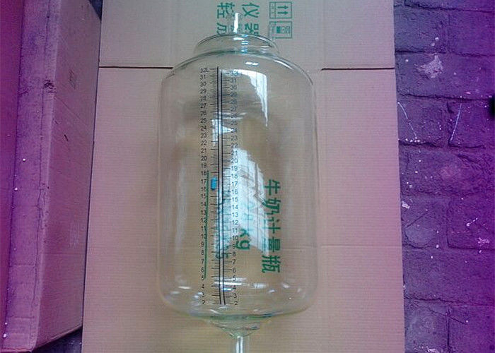 32L Delavel Type High Borosilicate Glass Milk Meters For Cow Milking Parlor