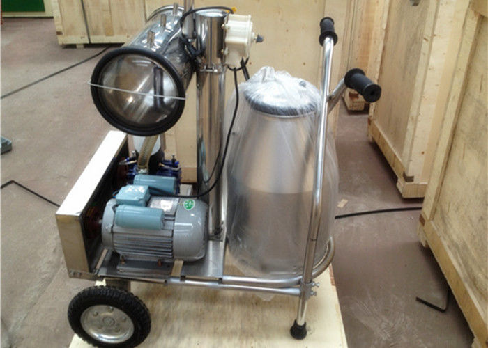 Household Electric Mobile Milking Machine With One SuS Milking Bucket