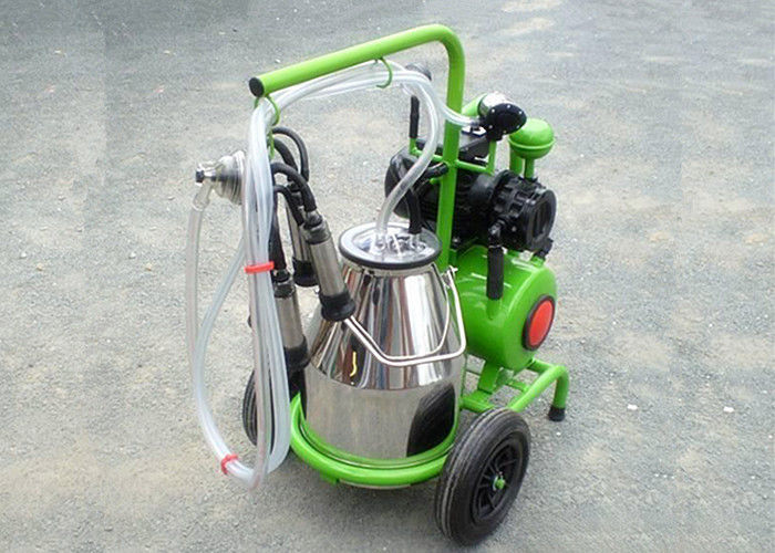 Vacuum Pump Single Cow 	Mobile Milking Machine For Cows / Goat / Sheep