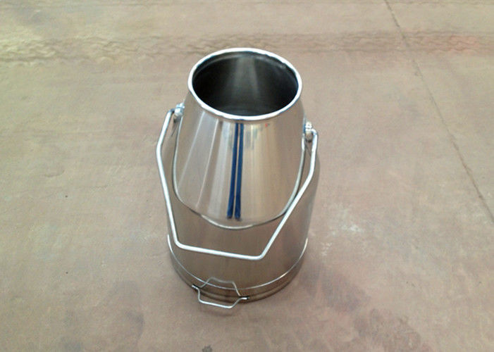 Stainless Steel Milk Bucket Milking Machine Parts With Fixed Handle
