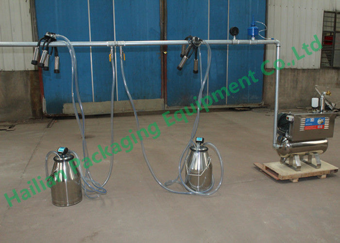 Automatic Pail Goat Bucket Milker , Double Cows Cattles Milking